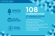 Science: 108 Flat Logos Bundle, a Branding & Logo Template by ToonPlanet Vector Assets (Thumbnail 2 of 9)
