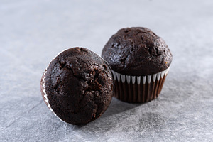Homemade chocolate muffins, a Food & Drink Photo by etorres69