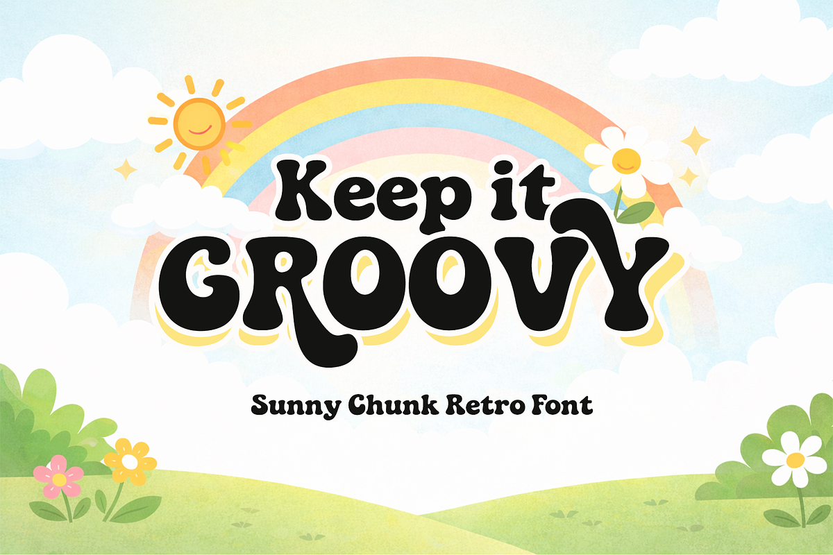 Sunny Chunk, a Handwritten Font by cocodesign (Photo 2 of 8)