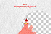 Whimsical Chicken Clipart Set, an Animal Illustration by Oleksandra Illustrates (Thumbnail 3 of 12)