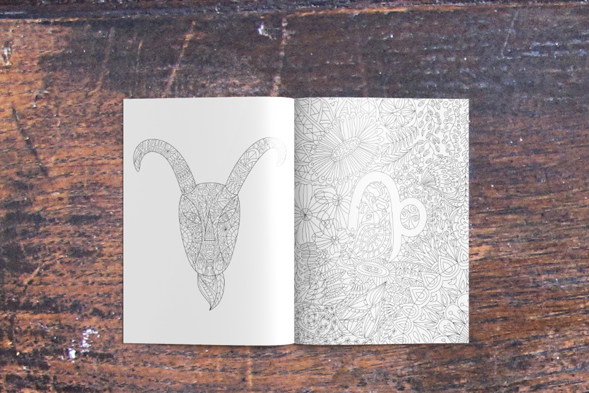 Zodiac Coloring Book, a Graphic by Lana Samokhina (Photo 2 of 15)