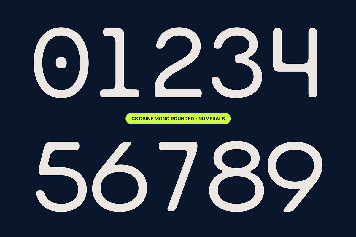CS Daine Mono Rounded, a Sans Serif Font by Craft Supply Co. (Photo 4 of 8)