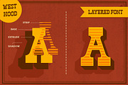 West Hood - 6 FONTS!, a Font by Letterhend Studio (Thumbnail 2 of 6)