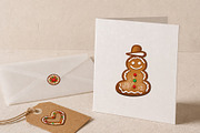 Gingerbread Christmas Clipart Set, a Seasonal Illustration by Christine Krahl (Thumbnail 8 of 8)