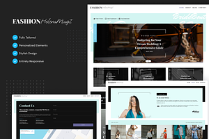HelenaMagz Fashion Magazine Framer, a Landing Page Template by Themesmile