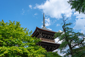 Three-story Pagoda at Hida Kokubun-ji Temple in Takayama