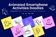 Animated Smartphone Activities Icons, an Outline Icon by Vectors Market (Thumbnail 1 of 3)