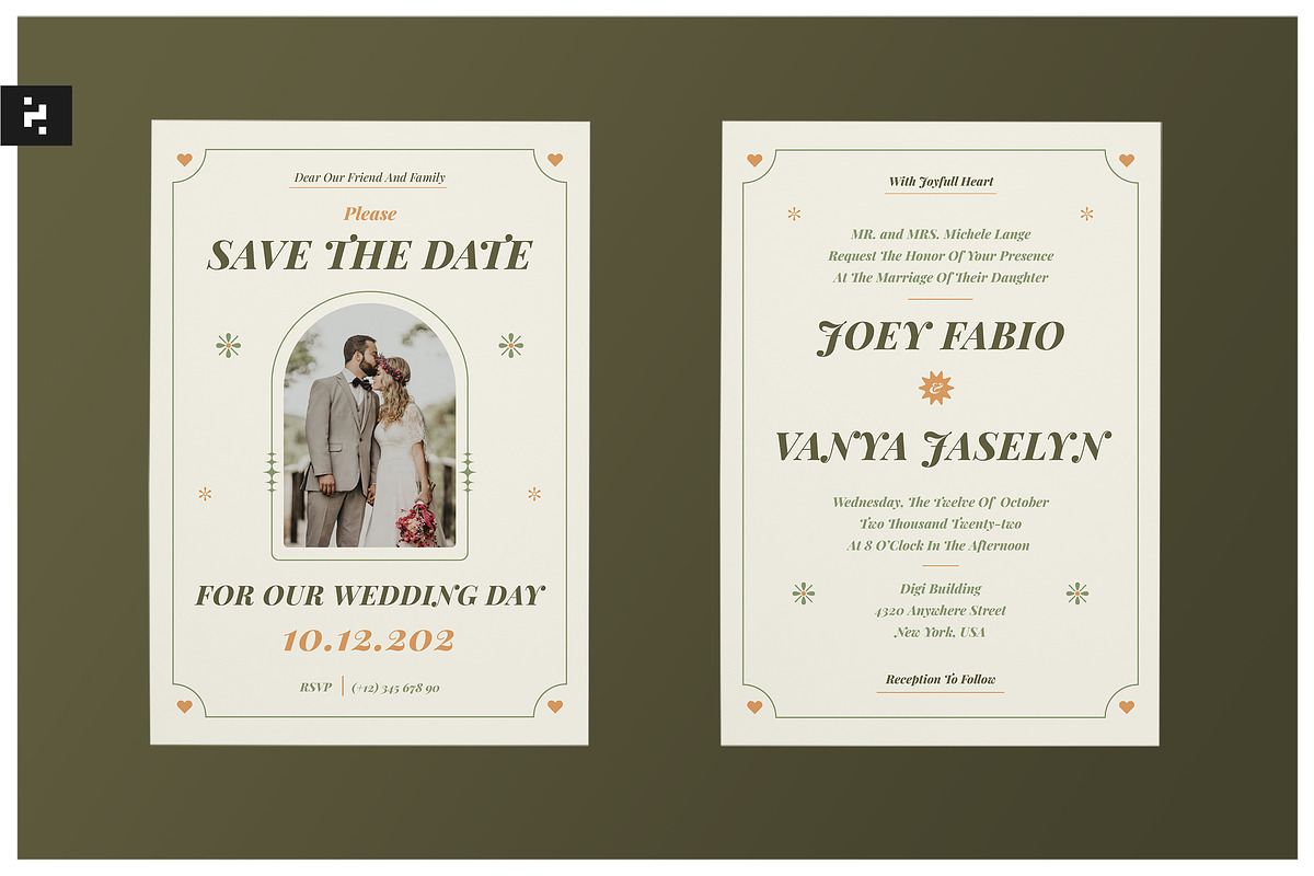 Wedding Invitation Template, an Invitation Template by Neermana (Photo 1 of 4)