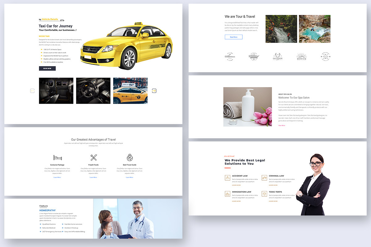 25 Intro Blocks Widgets for Web UI, an UI Kit Template by 3djagan