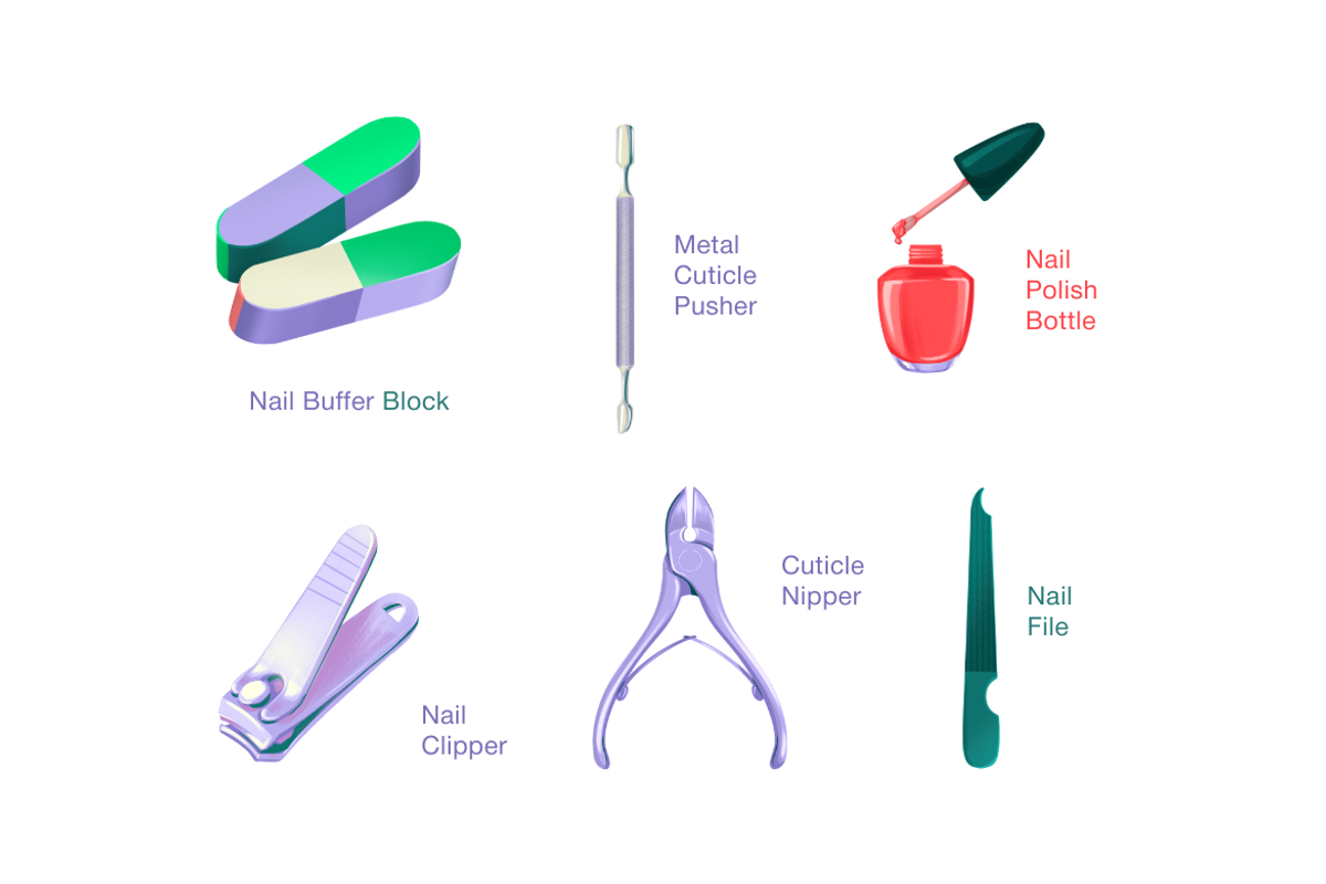 Nail Care Tools Collection, an Object Graphic by Deemak Daksina (Photo 2 of 3)