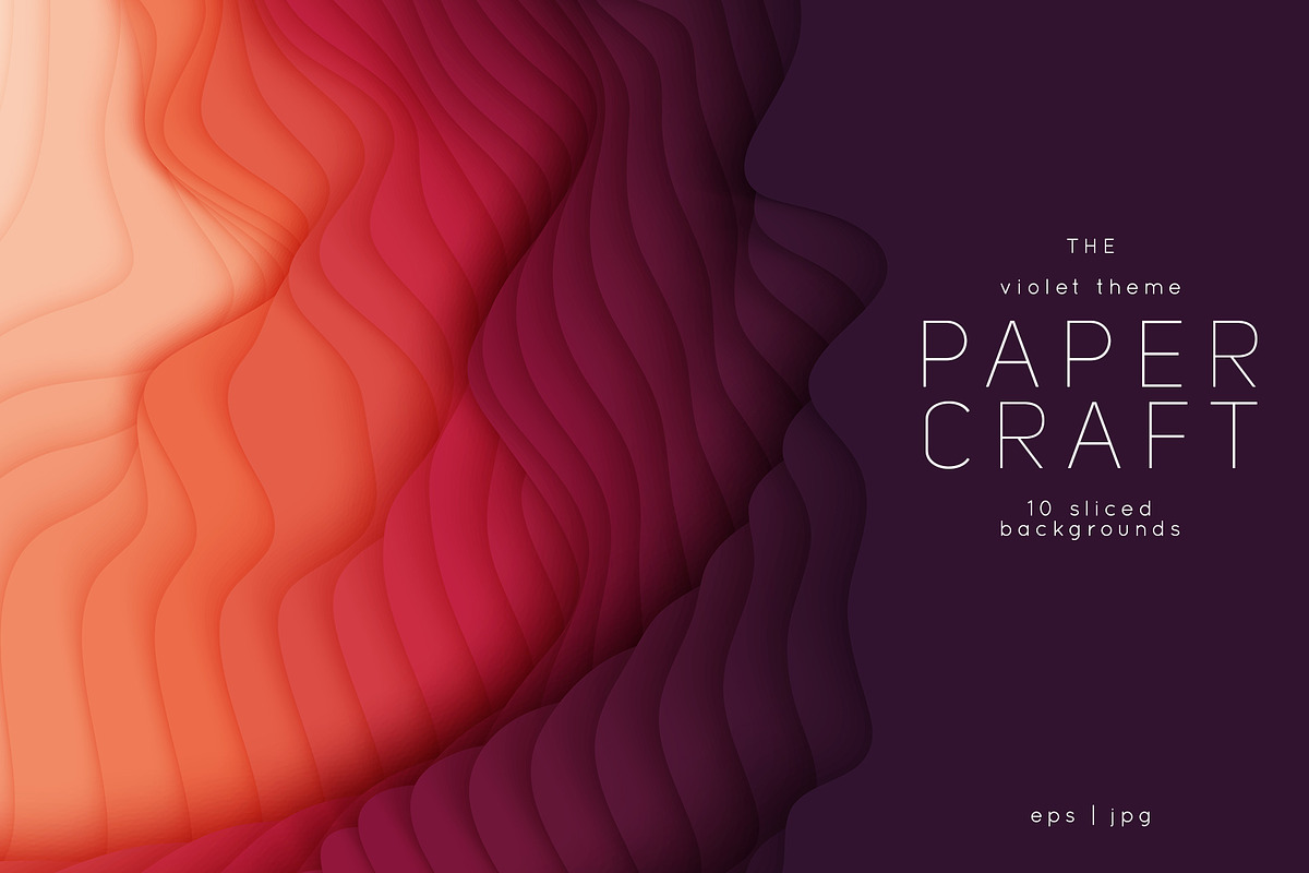 Paper Craft 10 Violet Backgrounds, a Texture Graphic by GarryKillian (Photo 1 of 11)