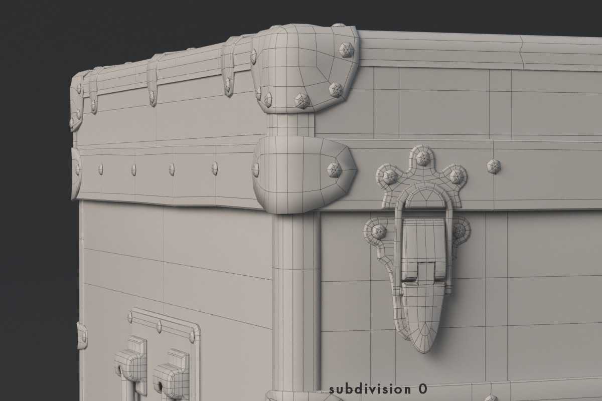 Louis Vuitton Trunk, a Furniture 3D Model by Dmitriy Kalko (Photo 14 of 18)