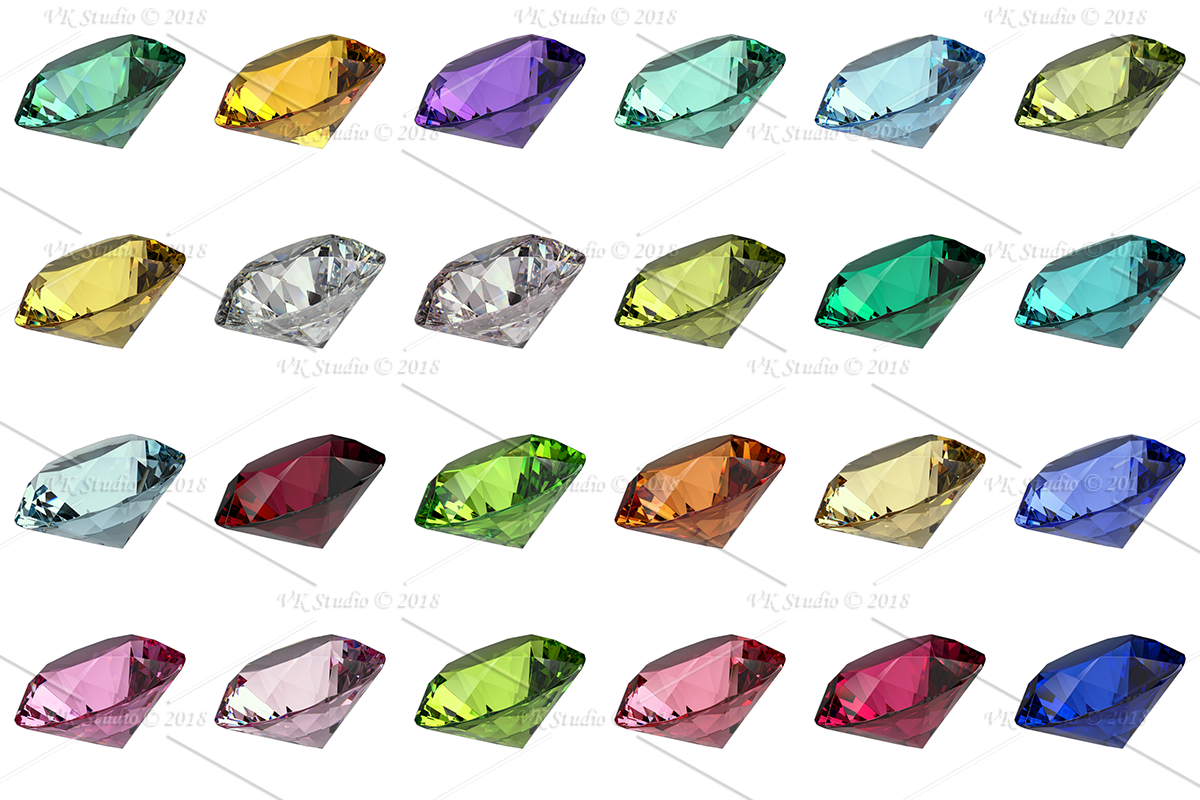 Gemstone Materials STARTER VRayMax, a Textures & Material 3D Model by VK Studio (Photo 1 of 4)