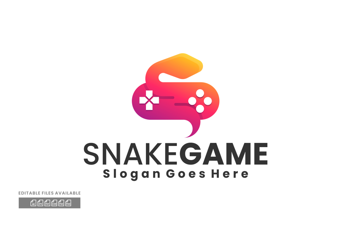 Snake Game Gradient Colorful Logo, a Branding & Logo Template by ivan_artnivora