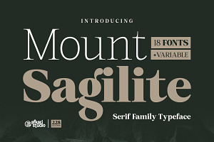 Mount Sagilite – Modern Serif Family