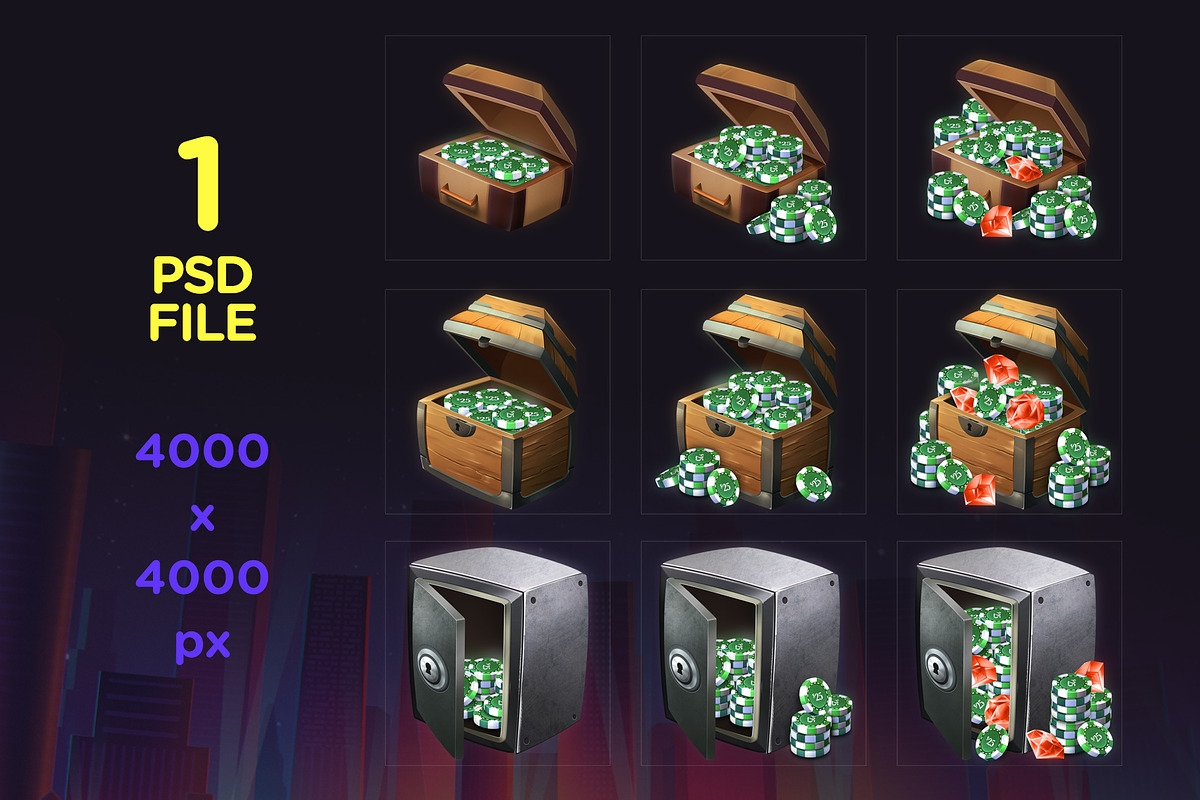 VOKR - Poker Chip Pack 3, a Templates & Theme by Weirdsgn Store (Photo 5 of 5)
