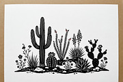 60 Desert Cactus Floral Silhouette, a Seasonal Illustration by Amazin_art (Thumbnail 17 of 35)