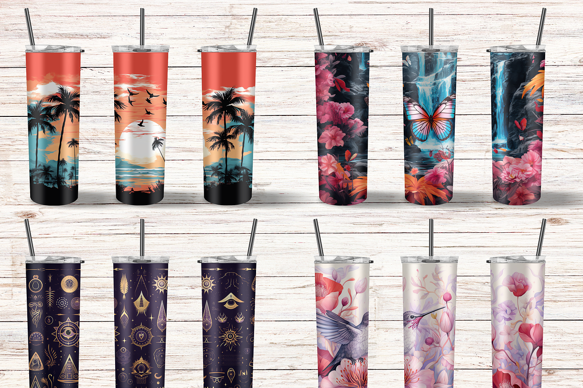 174 Tumbler Wrap Sublimation Bundle, an Object Graphic by LA Design (Photo 5 of 10)