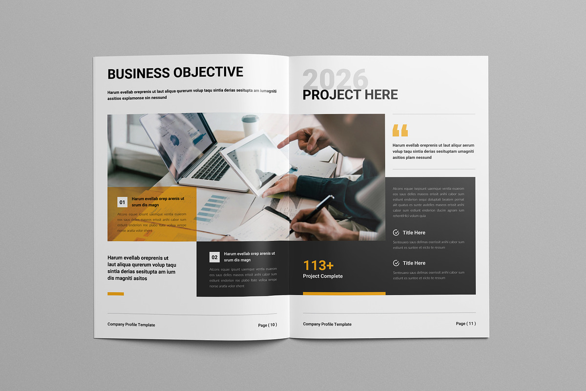 Company Profile | Canva, a Brochure Template by Pixelpick
