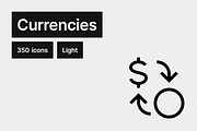 Currencies Light - 350 icons, an Outline Icon by Pictomate Icons (Thumbnail 1 of 7)