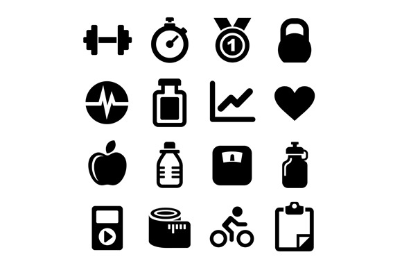 Fitness Icons Set