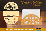 Rattan Napkin Holder Lasercut BUNDLE, an Object Graphic by OTVEY DESIGN (Thumbnail 3 of 13)