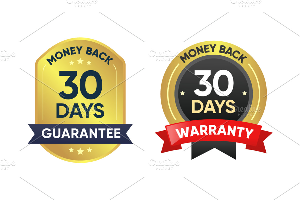 30 Days Money Back Guarantee Badge, an Illustration by Soufone
