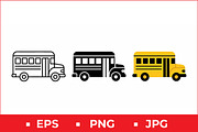 School Bus Vector Design, a Solid Icon by Artonix (Thumbnail 1 of 2)