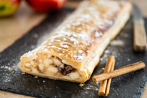 Homemade apple strudel, a Food & Drink Photo by etorres69