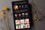 Esthetician Business Card Template, a Business Card Template by artbart (Thumbnail 4 of 8)