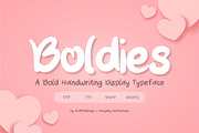 Boldies | Bold Handwriting Font, a Handwritten Font by Everyday Perfection (Thumbnail 1 of 5)