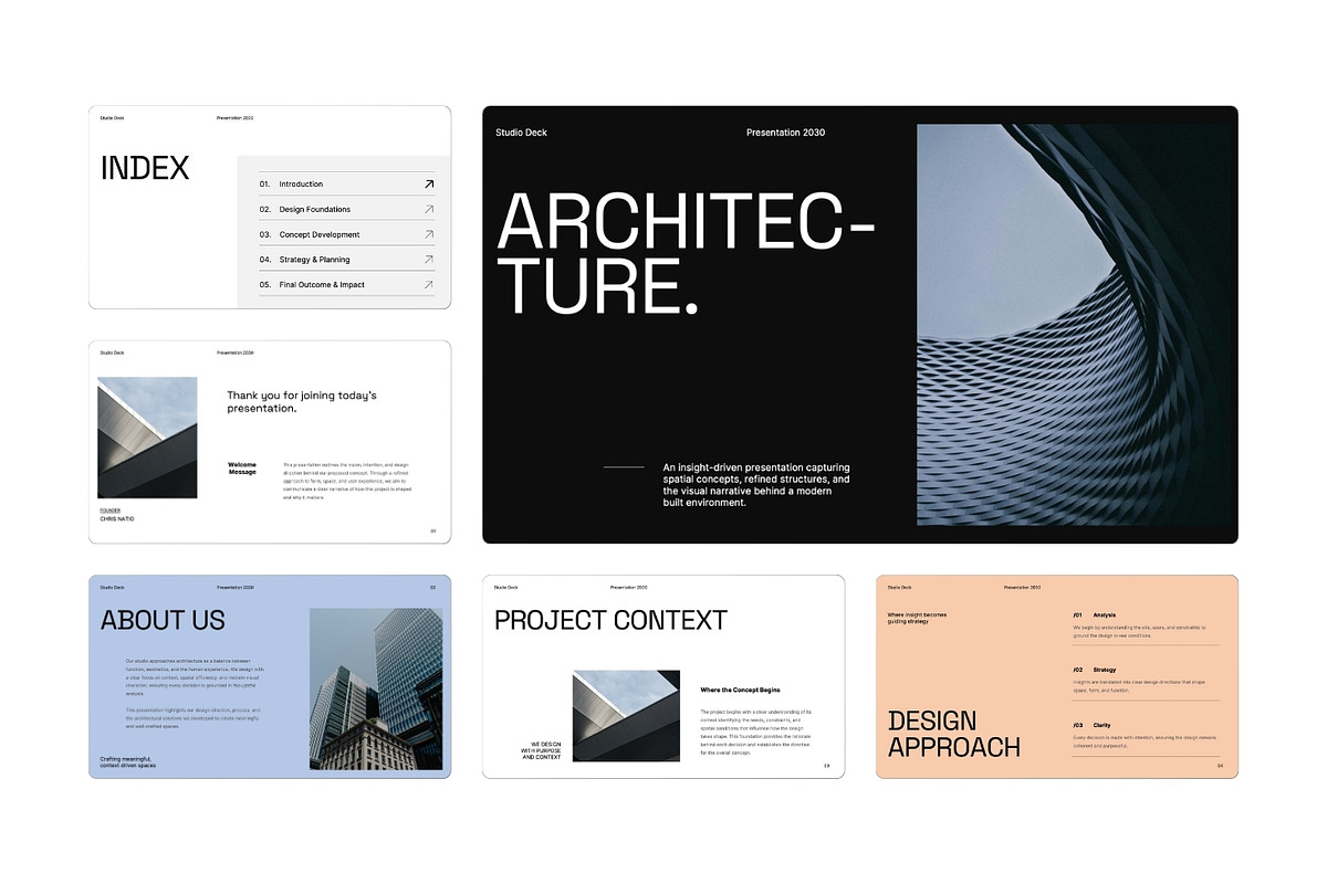 Architecture Deck Powerpoint, a Presentation Template by TMint Creative (Photo 2 of 6)