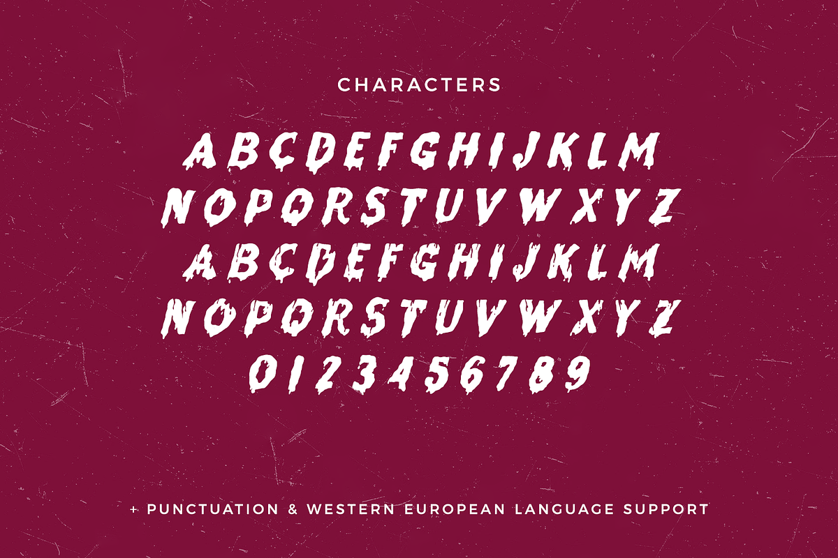 Sanguine Sans - Drip Font, a Handwritten Font by Beck McCormick (Photo 10 of 10)