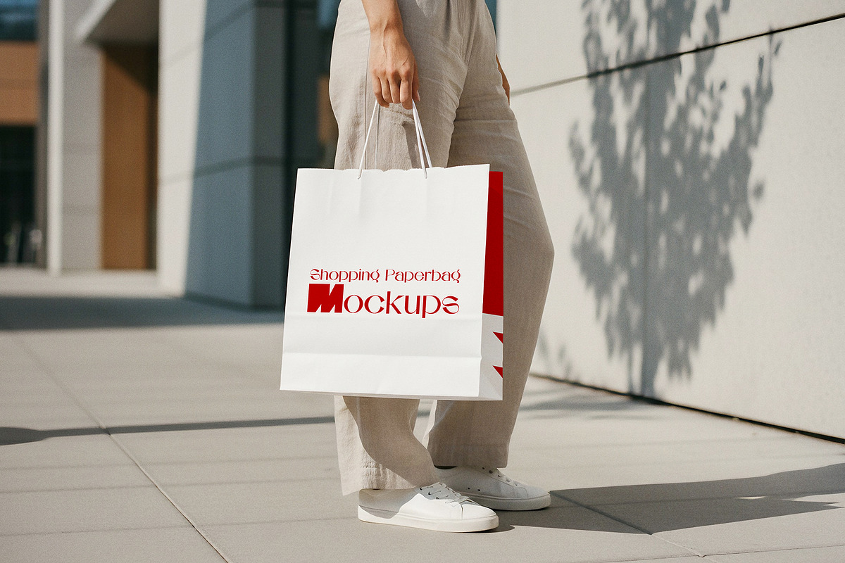 Shopping Paperbag Mockup Scene, a Packaging Mockup by areadesain (Photo 4 of 5)