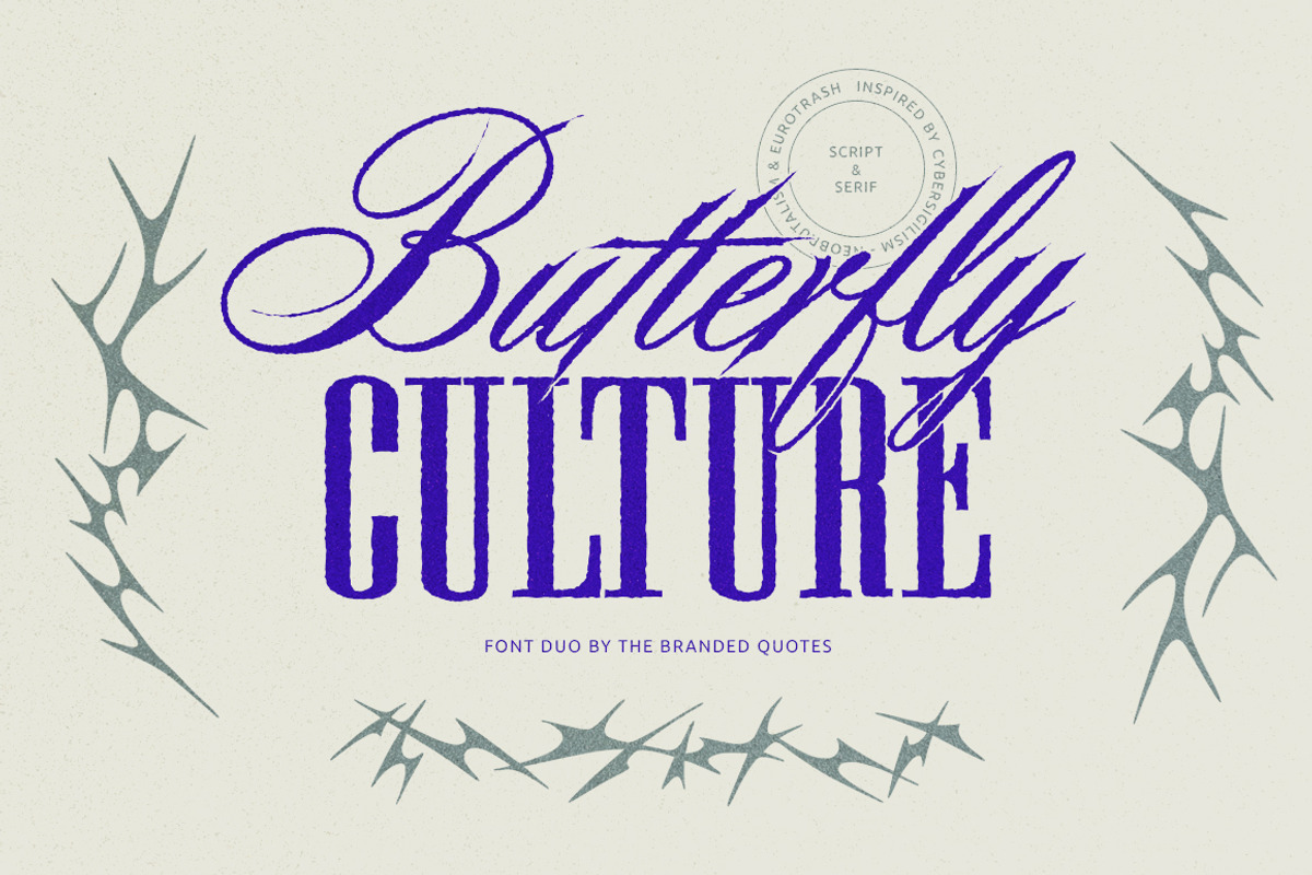 Butterfly Culture - Script & Serif, a Handwritten Font by The Branded Quotes (Photo 1 of 8)