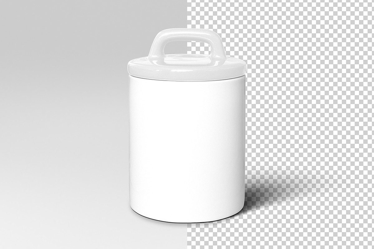 Ceramic Coffee Storage Jar Mockup, a Cups & Container Mockup by Medialoot (Photo 4 of 4)