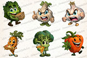 Funny Vegetable Italian Brainrot, an Illustration by DreamCafeArt (Thumbnail 4 of 8)
