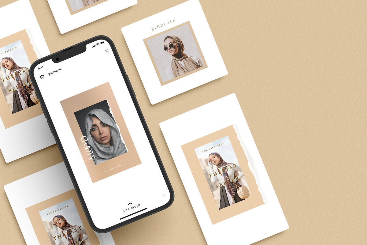 Instagram post and story mockup, an Advertising Mockup by simuradi (Photo 7 of 11)