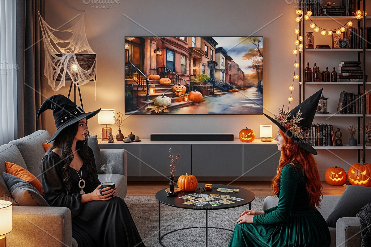 NYC Halloween House Watercolor, a Seasonal Illustration by Floraphoria (Photo 9 of 9)
