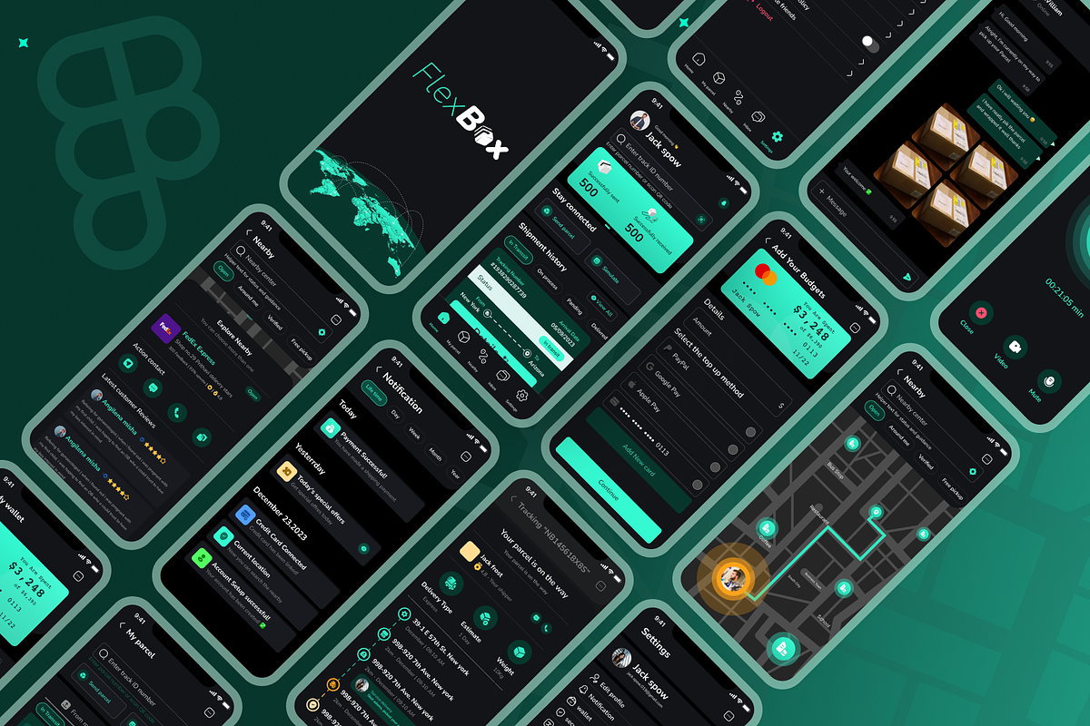 FlexBox Tracking delivery UI KIT app, an App Template by arbirafiizakani (Photo 6 of 6)