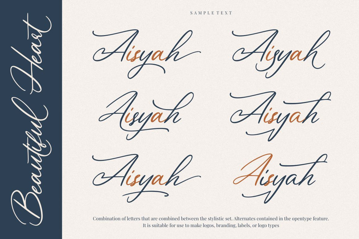 Beautiful Heart Font, a Script Font by Garisman Std (Photo 13 of 16)