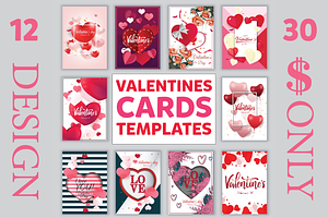 valentines cards templates design