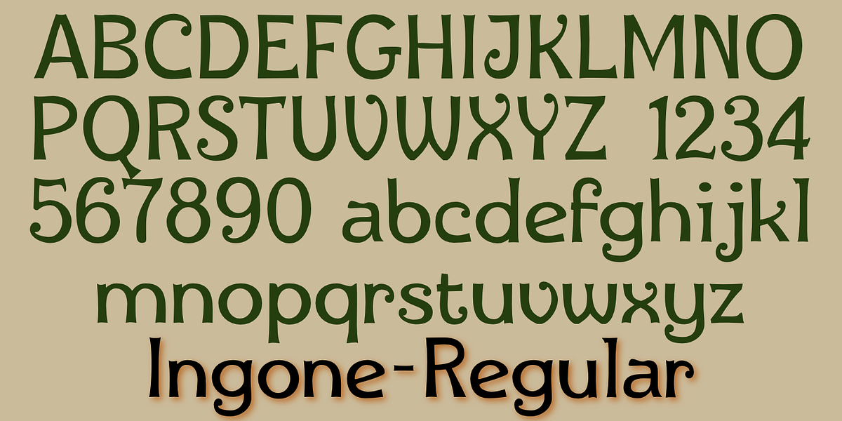 Ingone, a Sans Serif Font by Ingrimayne Type (Photo 3 of 6)