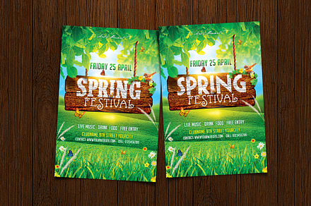 Spring Festival Flyer, a Flyer Template by DesignWorkz