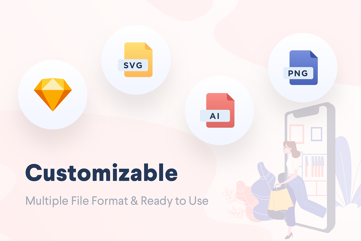 Lunas : E-Commerce Illustration Pack, a Templates & Theme by Designspace (Photo 2 of 5)
