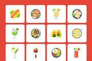 100 Food Flat Icons, an Emoji Icon by Prosymbols (Thumbnail 11 of 11)