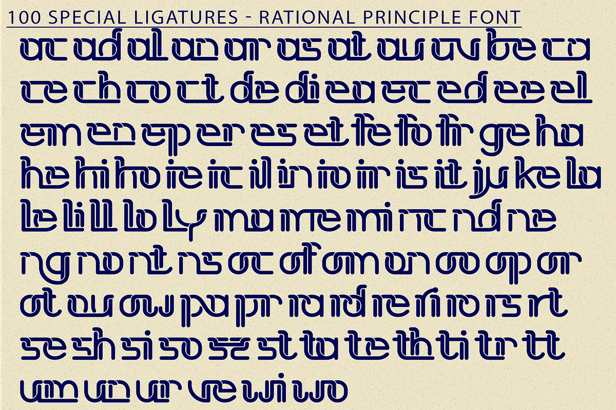 Rational Principle Font, a Sans Serif Font by 177Studio (Photo 8 of 8)