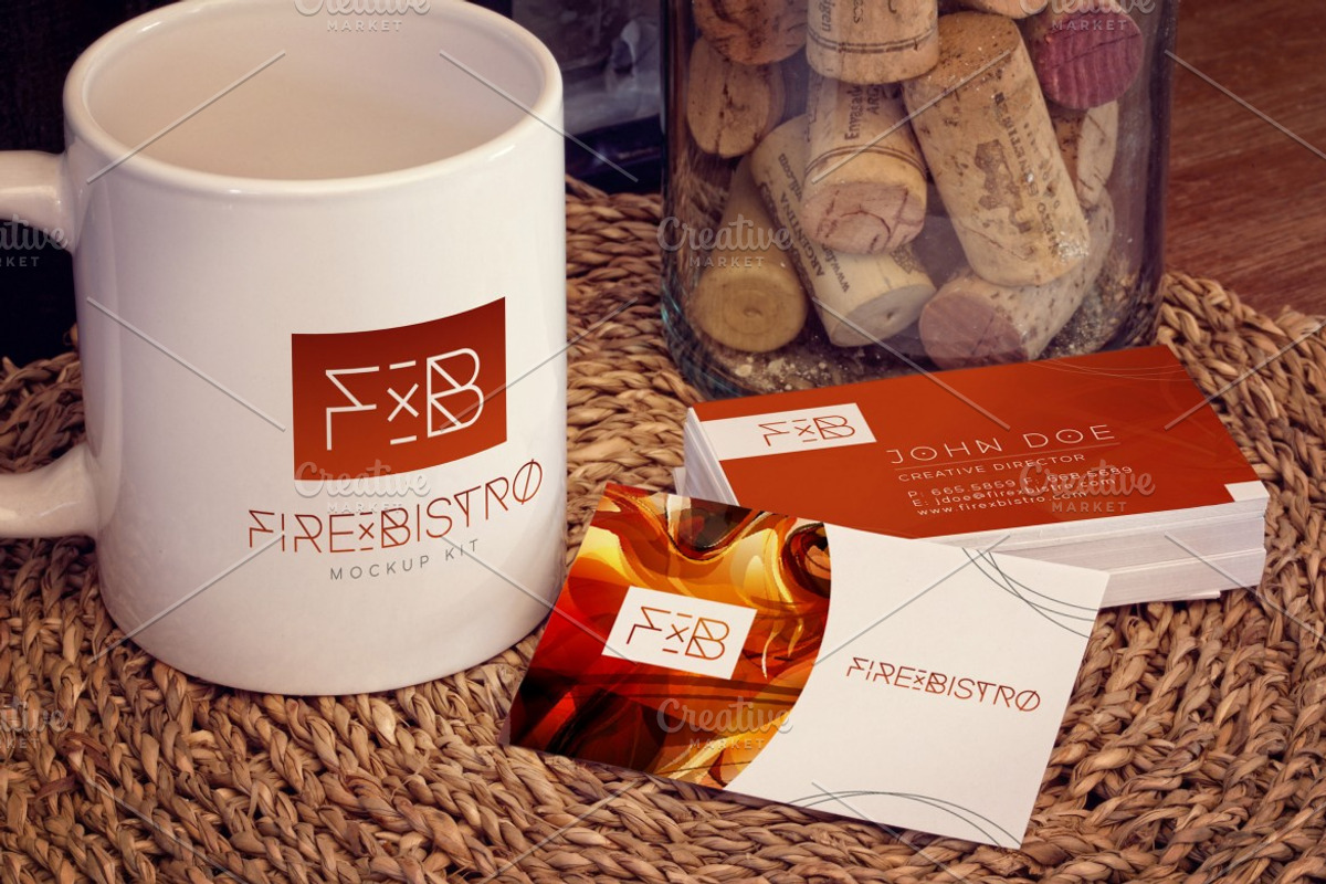 Business Cards, Mug Mockup, a Product Mockup by 4to Pixel (Photo 1 of 2)