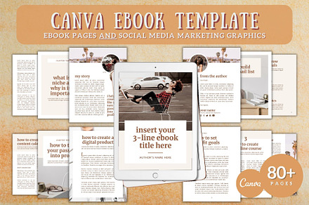 Canva E-book Template | 80+ Pages, a Magazine Template by ProductiveandFree