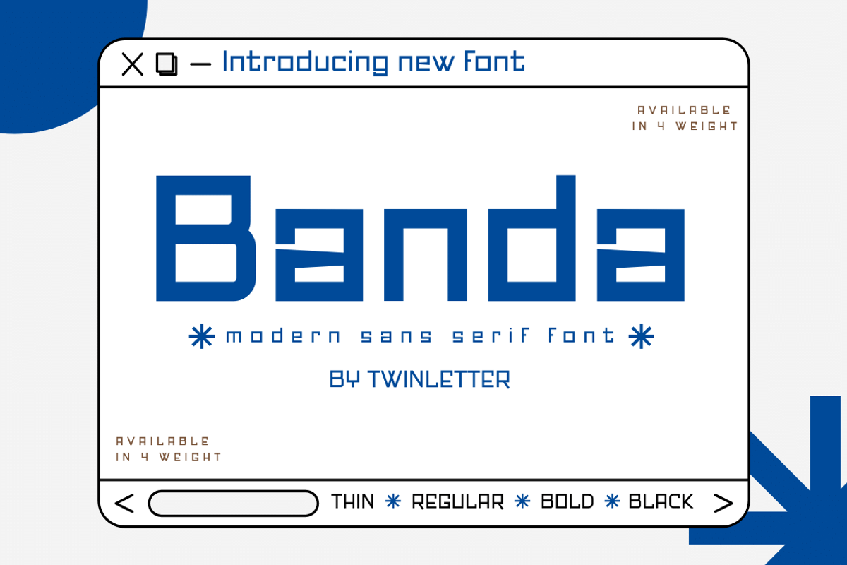 Banda, a Sans Serif Font by twinstd (Photo 1 of 12)